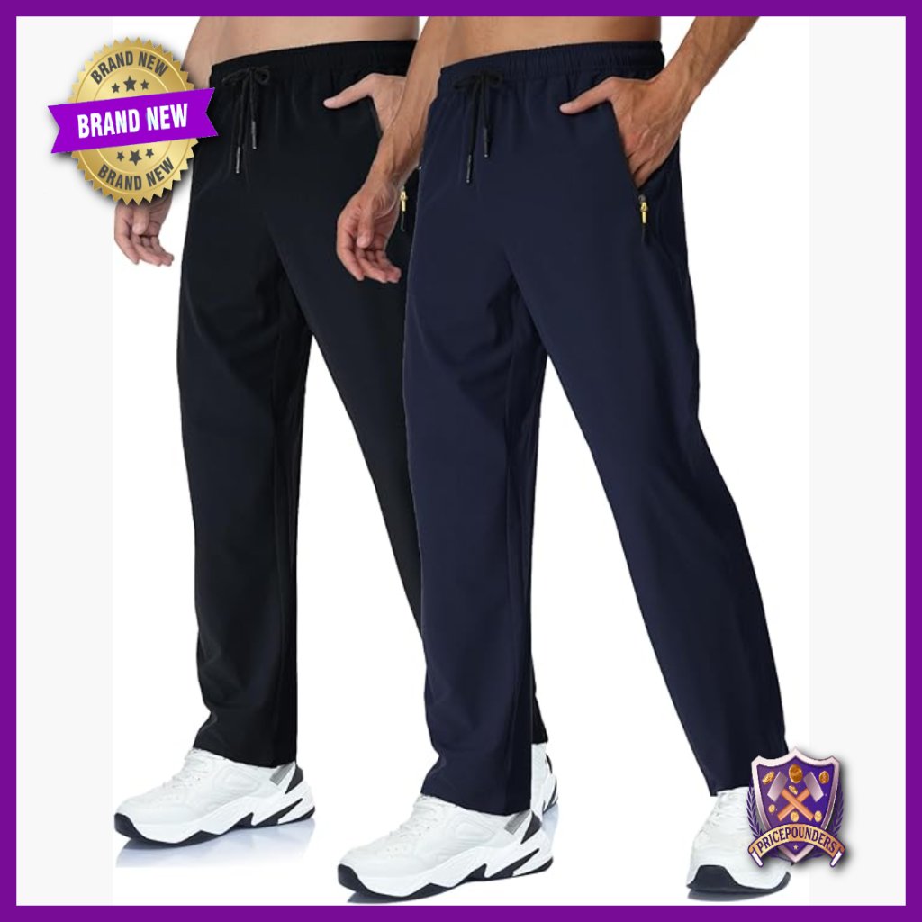 Men's Quick Dry Stretch Joggers For Hiking Running Workout Casual Wear